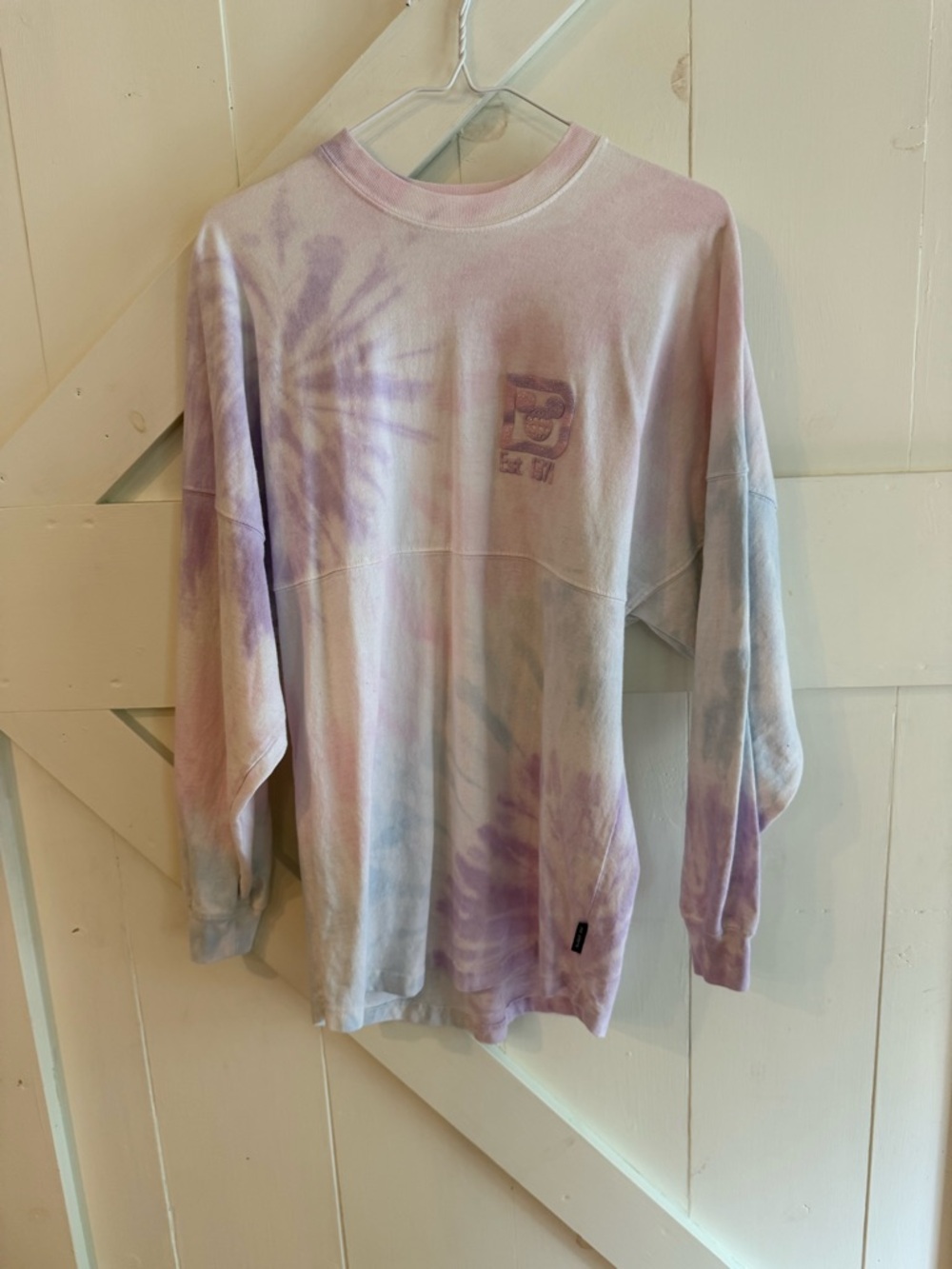 Disney Spirit Jersey Walt Disney World Est. 1971 Pastel Tie Dye Glitter Logo XS
